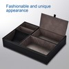 Multi functional PU Leather Desktop Stationery Business Office Supplies Storage