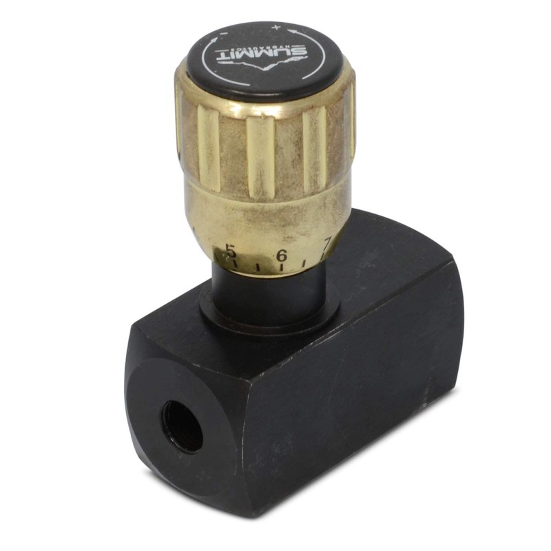 Hydraulic Flow Control Valve w/Free Reverse Flow, 1/8" NPT Ports