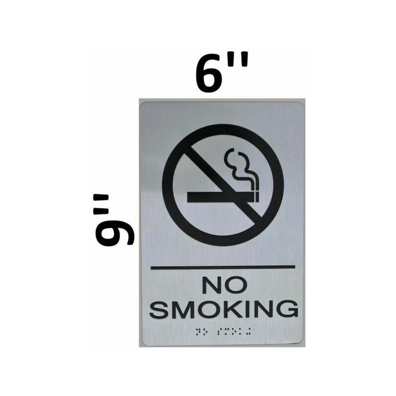 BUILDINGSINGS.COM NO SMOKING SIGN-(Aluminum