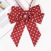 NazyJnn Large Bowtie, Bowtie, School Ribbon, Dot Pattern, Women's, Uniform