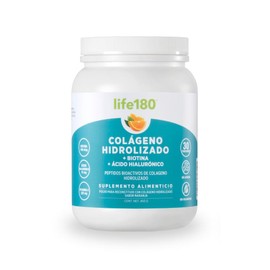 Life180 Colágeno Hidrolizado Polvo Azúcar 450 5gr Por Porción Porciones Péptidos Bioactivos Adicionado Vitamina