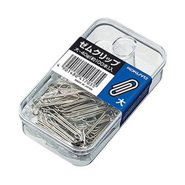 Kokuyo Zem Clip, Plastic Case, Large, 1.1 inches (28 mm), Approx. 100 Pieces