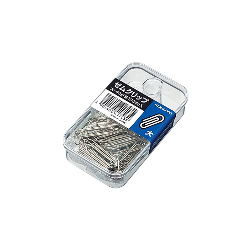 Kokuyo Zem Clip, Plastic Case, Large, 1.1 inches (28 mm),