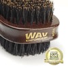 Firstline Wav Enforcer Double-Sided Military Boar Bristle Brush, Brown