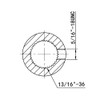 IMOOA 3/4" Smooth x 13/16"-36 Spline Universal Steering U Joint