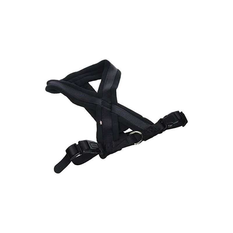 Trixie Premium Harness with Fleece Padding, Black, M: 45–80 cm/25