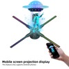 3D Hologram Fan,HD LED Hologram Fan WIFI Projector with 700