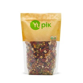 Yupik Organic Kathmdu Mix, 1 lb (16 oz), USDA Certified, Gluten-Free, Vegan, Non-GMO, Colorful Dried Fruit, Seeds, Beans, & Nuts with Goji Berries, Mango, Brazil Nuts, Pumpkin Seeds, & Tamari Almonds