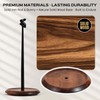 Wooden Paper Towel Holder Countertop, Cute Rabbit Design - Natural