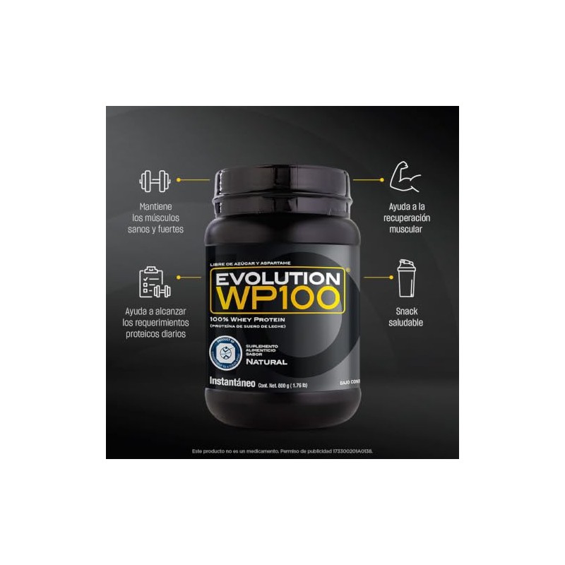Evolution Wp100 Proteína Aislada Suero Sabor 800g Polvo Carbs