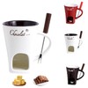 Fondue Cup, Chocolate Melting Fondue Mugs Set of with Forks