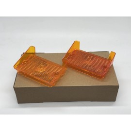 KK 1971 72 Chevy Nova II Parking Turn Light Lamp Lens Amber Pair Limited Offer