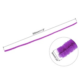 MECCANIXITY Pipe Cleaners Chenille Stems 30cm/12 Inch for DIY Art Creative Crafts Decorations, Purple Pack of 100