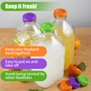 GAWBYET Silicone Milk Bottle Caps,48mm Diameter Glass Jug Replacement Lids