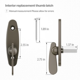 Thumb Latch for Andersen Sliding Patio Door Lock – Fits Narroline, Perma-Shield, Frenchwood Gliding Doors, Stone Color