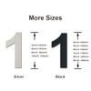Large Black Brushed Modern House Number -230mm Height - Made