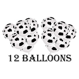 Latex Cow Print Balloons - Birthday Party balloons, Farm Theme, Party Supplies (12)