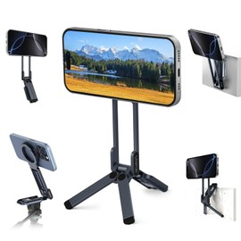 Ulanzi MA38 Smartphone Tripod Mini Tripod Compatible with MagSafe Selfie Stick Smartphone Stand Mobile Stand Foldable with Magnetic Magnet Hook Multi-functional 360-degree Rotation with 1/4 Screw Hole