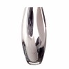 Small Taper Vase in Clear, Grey and Black (Storm Cloud)