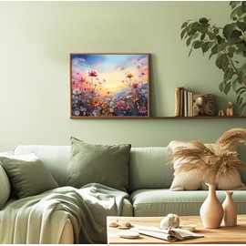 xiangsushijie Paint by Numbers Kit for Adults Beginner Gift Home Wall Decor DIY Acrylic Oil Painting by Number Kits 16x20inch (Flower Sea 01)