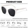 OPTOFENDY Sunglasses Womens Trendy Square Cat Eye Sun Glasses UV400