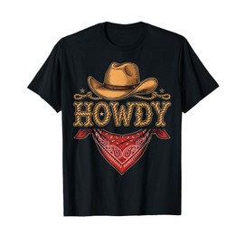 Western Cowboy Birthday Howdy Party Cowboy T-Shirt