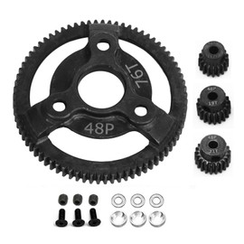 RC Car Gear Kit 48P 76T Big Gear 19T 20T 21T Pinion Gear RC Car Replacement Gear for Traxxas Slash 2WD 1/10 RC Car
