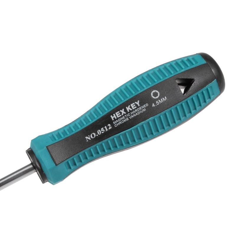 sourcing map 4.5mm Non-Magnetic Tip Six Point Hex Nut Driver