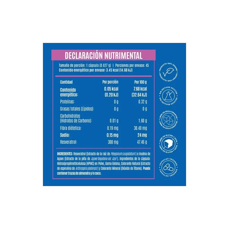 Kit Creatina Electrolitos Resveratrol Antioxidante 45 Cáps