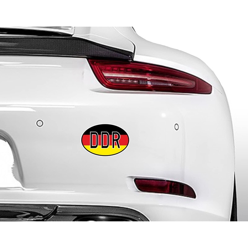 Daged DDR East Germany Sticker Car Foreign License Plate Set