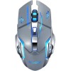 Mouse gamer de juego inalámbrico Free Wolf X8 metal grey