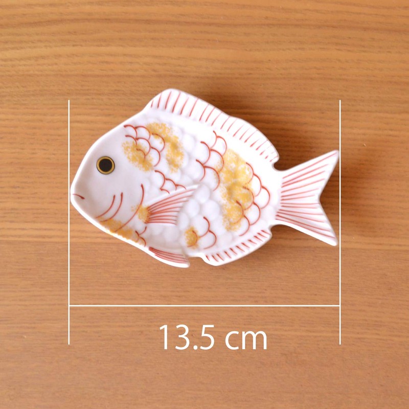 New Year Tableware, Japanese Tableware, Small Plate, Sea Bream, Lucky