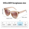 Dollger Retro Oversized cat eye sunglasses for women Trendy chunky