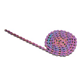 PUNELE Bicycle Chain, Rustproof, Sensitive, Colourful, Electroplated, 6, 7 and 8 Speed Chain, Road Bikes, Mountain Bikes