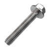 M5 (5mm x 20mm) Flanged Hex Bolt (Fully Threaded Setscrew)
