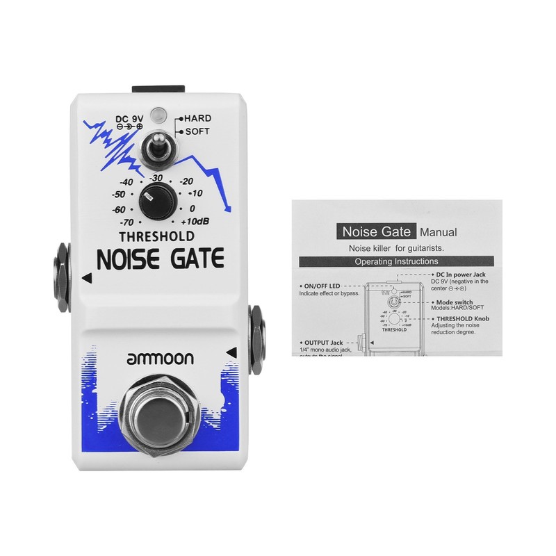 ammoon Single Noise Gate Guitar Effect Pedal True Bypass Zinc