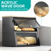 Urackify Bread Box for Kitchen Countertop – 2-Tier Bread Storage