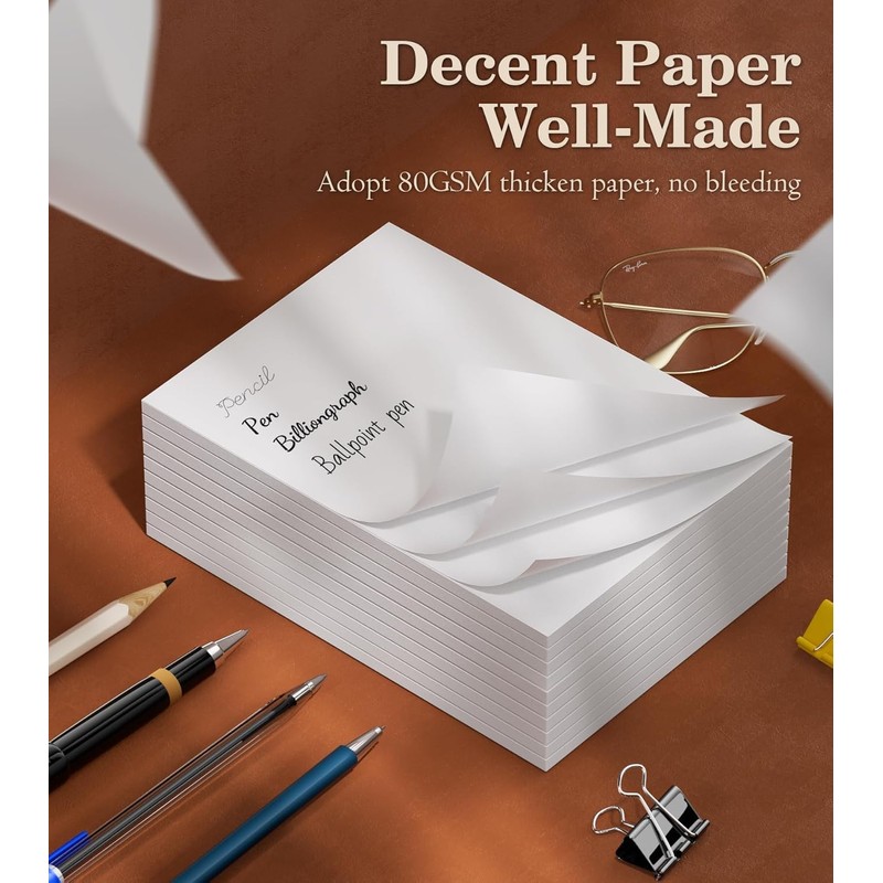 Small Note Pads A6 Pocket Notepad, 10 Pack Server Note