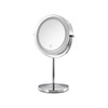 Rechargeable Lighted Makeup Vanity Mirror with Magnification, 8 Inch Double