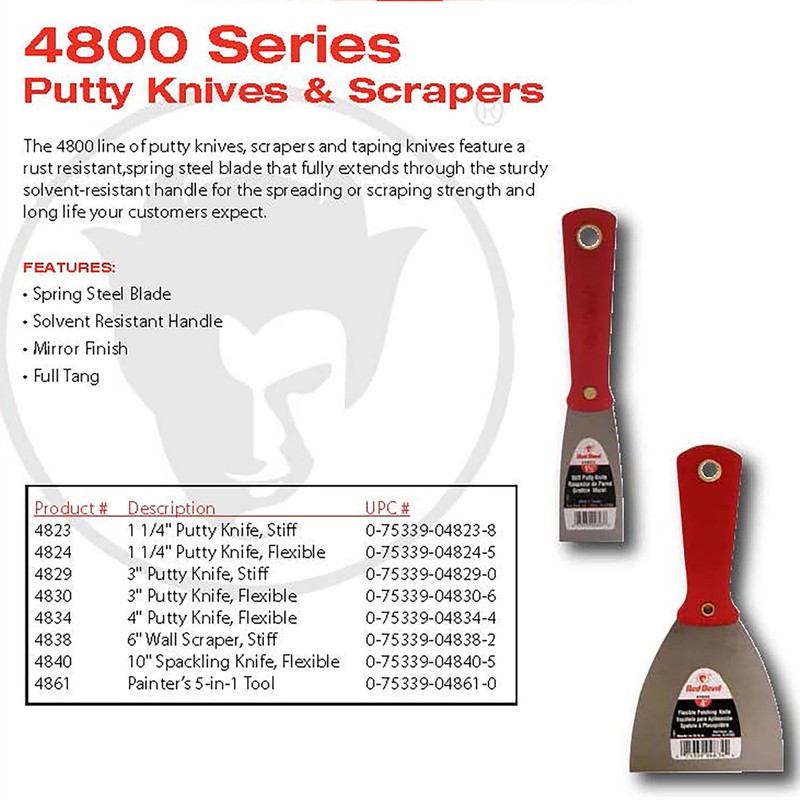 Red Devil 4838 6" Flex Taping Knife