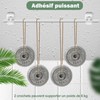 2 x improved curtain rod brackets, no drilling, curtain rod