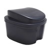 Grey Denture Bath - Storage Container for Soaking Dentures, Retainers