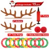 2 Pack Inflatable Reindeer Antler Ring Toss Game(2 Antlers 10