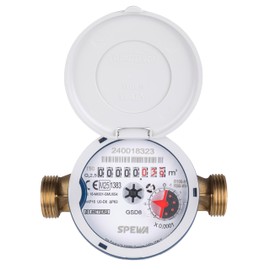 Water Metre, Frost Protected & Calibrated with UV Protective Cover