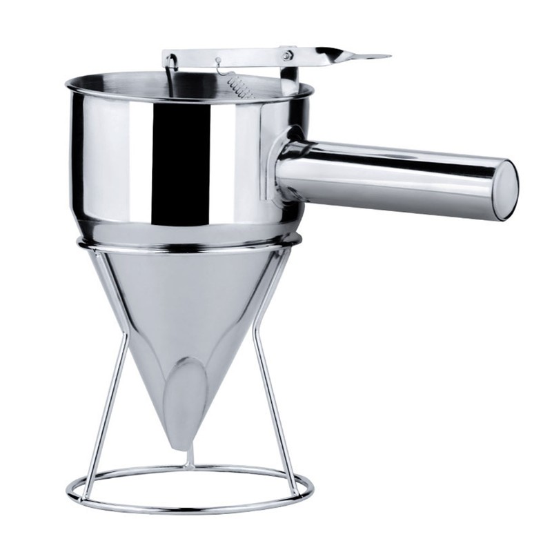 Stainless Steel Pancake Batter Dispenser Funnel 1200ML Large Capacity Conical