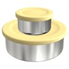 EcoCocoon Stainless Steel Leak-Proof Snack Pots - Set of 2,