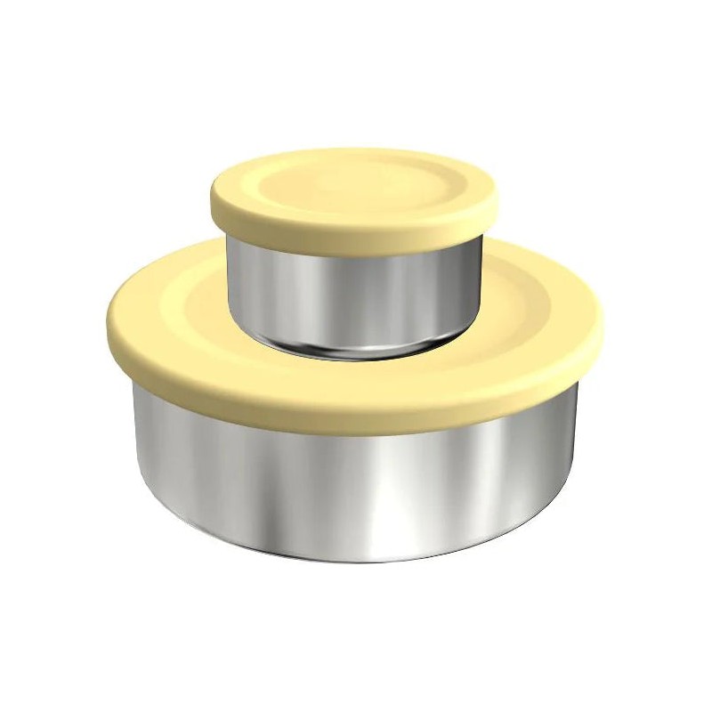 EcoCocoon Stainless Steel Leak-Proof Snack Pots - Set of 2,
