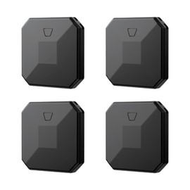 JianHan Key Finder Luggage Tracker Tag Works with Apple Find My [Certified,iOS Only] Track Your Keys,Wallet,Luggage,Backpack Bluetooth Tracker and Item Locator (Black, 4 PACK)