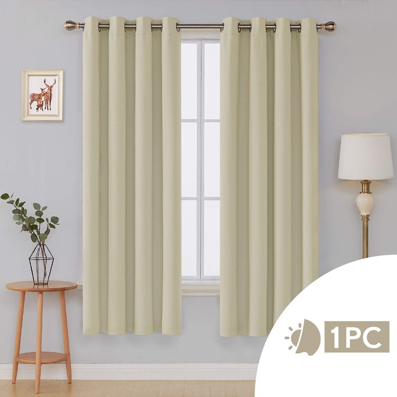 Deconovo Thermal Insulated Blackout Curtain Eyelet Curtain for Kitchen 52"x