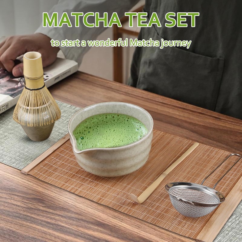 Premium Matcha Tea Set – Complete Matcha Kit with Bamboo